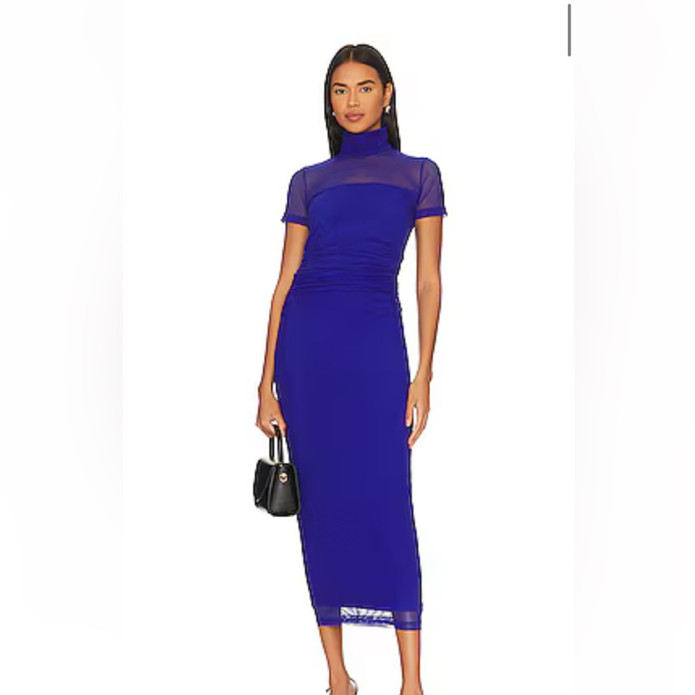 Amanda Uprichard Dominique Royal Blue Midi Dress
